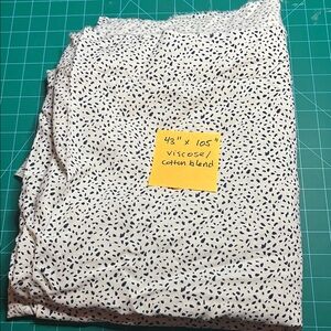 White and Black Patterned Fabric